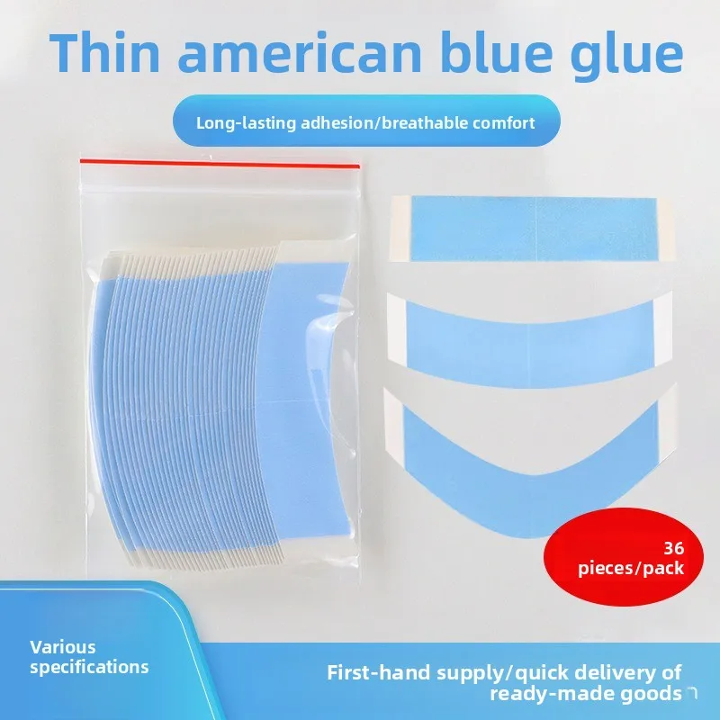 360 Blue Wig Double-sided Adhesive Scalp Special Waterproof Anti-sweat Reissue Invisible Biological Protein Film Wholesale