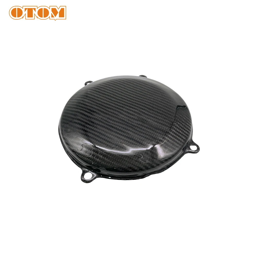 OTOM Motorcycle Clutch Cover Guard FOR KAWASAKI KX450F 2019-2020 Carbon Fiber Engine Side Protector Accessories 14032-0650