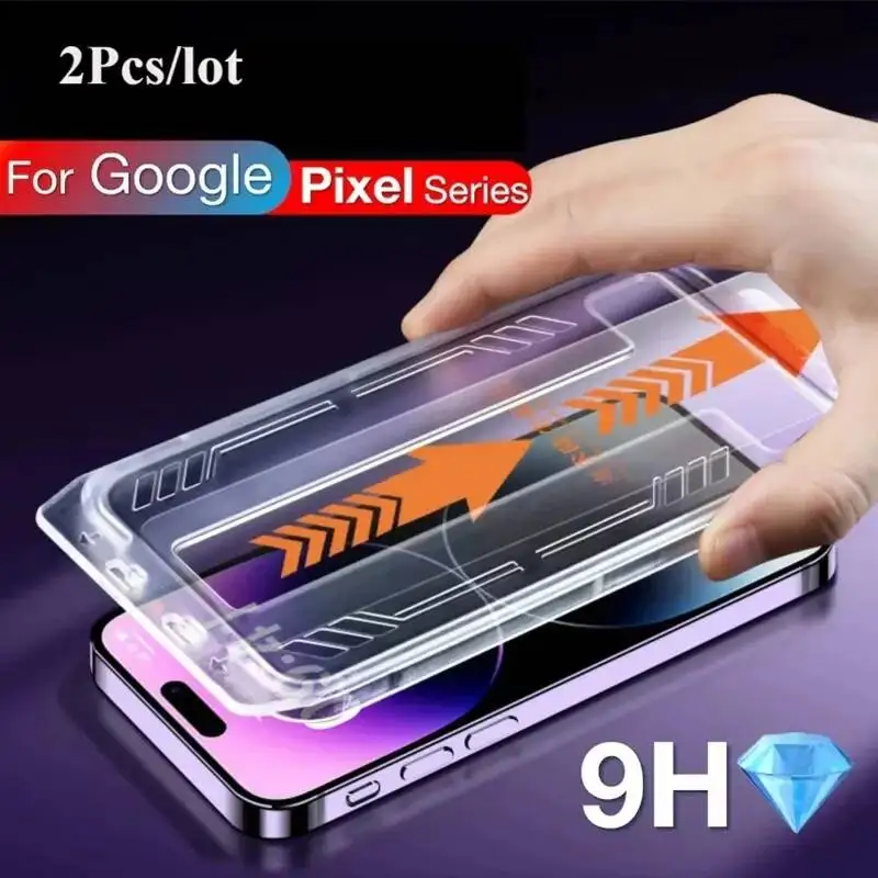 

Easy Install HD Screen Protector For Google Pixel 9 10 XL 9A 8A 7A 6A 7 8 Pro Fingerprint Unlocking Auto Alignment Kit Glass