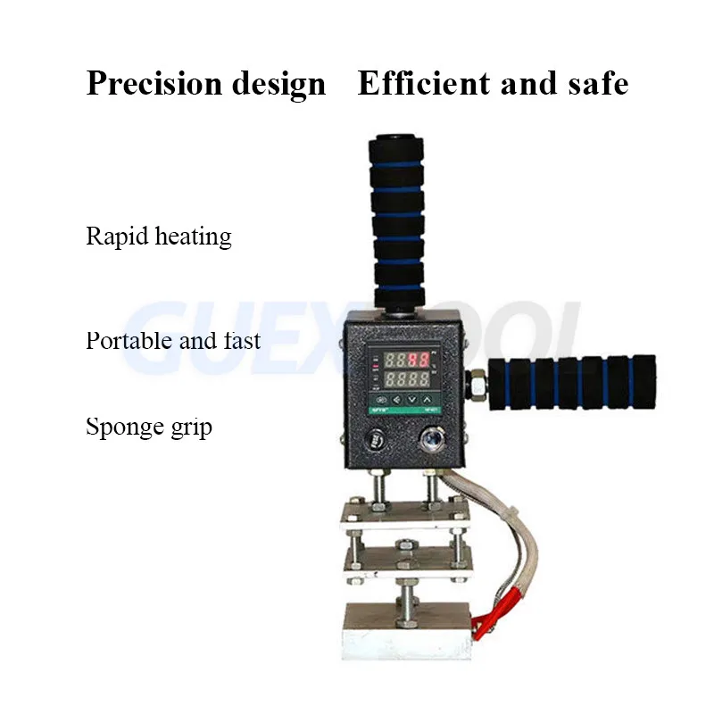 Manual Handheld Leather Wood Paper LOGO Hot Foil Stamping Creasing Embossing Machine Heat Press Machine Branding Iron