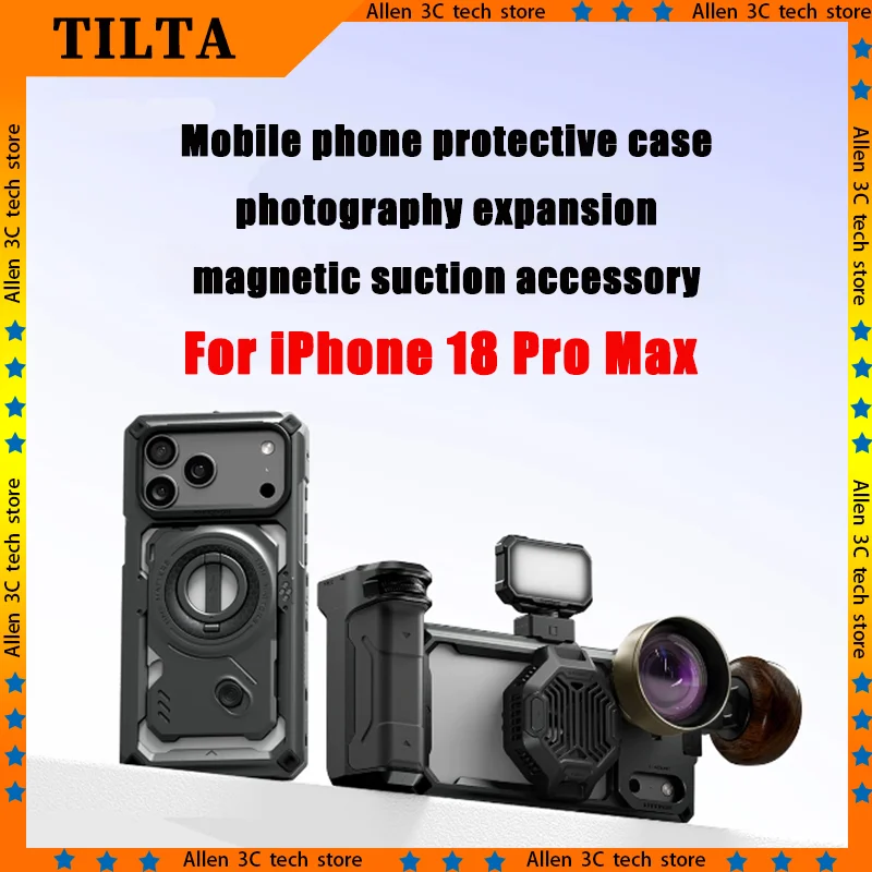 TILTA For IPhone 18 Pro Max Metal Rabbit Cage Phone Case Photography Expansion Magnetic All-Around Protective Accessory Set