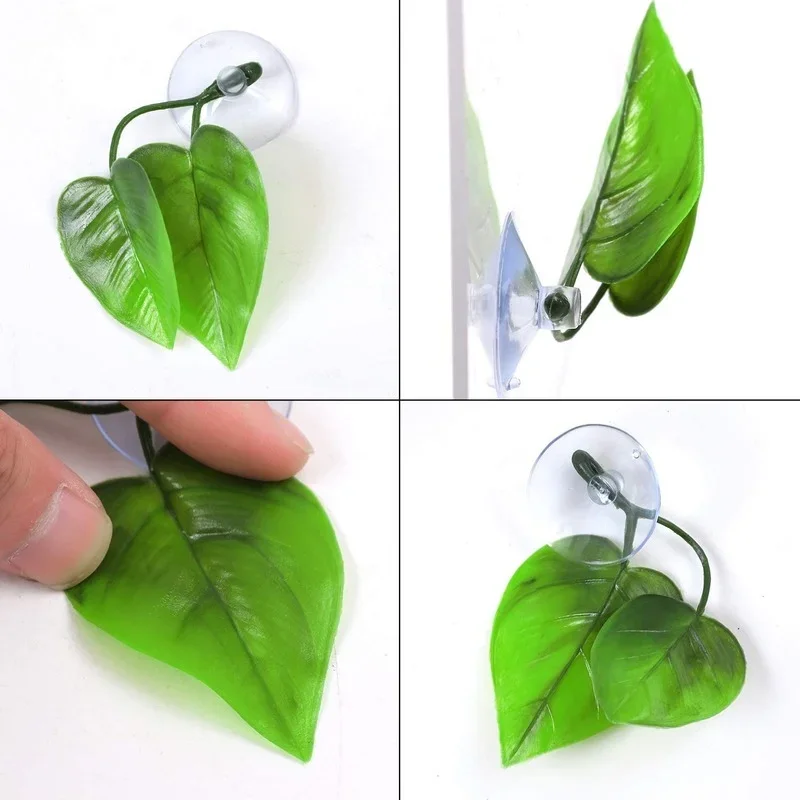 4 Pack Betta Fish Leaf Hammock Simulating The Natural Habitat for Betta Spawning Breeding Resting Bed Aquarium Decoration