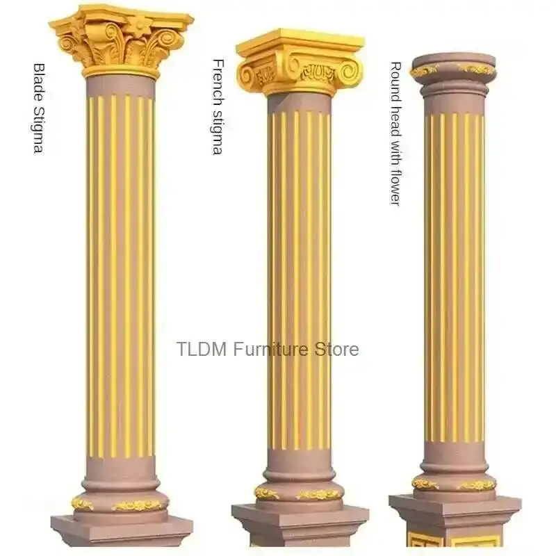 Cement Lobby Luxury for Hotel Roman Thickened Plastic Column Mold Cylinder Model European Decorative Building Mold for Gate G