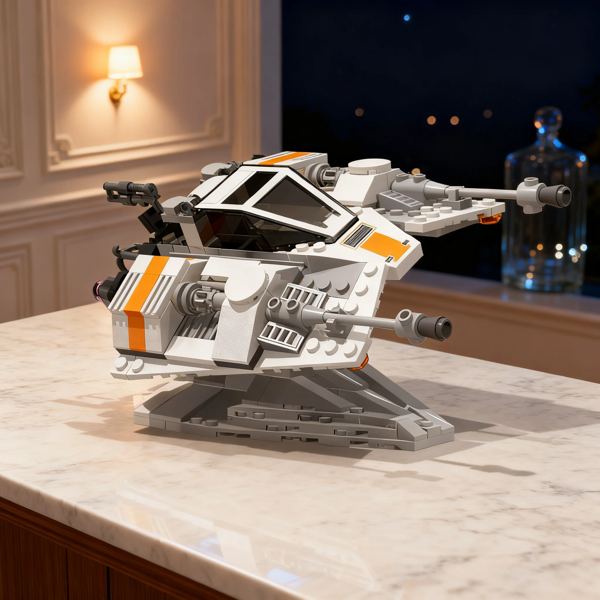 241pcs MOC Snowspeeder Star Battle Model Building Blocks Christmas Gifts Toy DIY 3D Craft Display Birthday Brick Art Creative