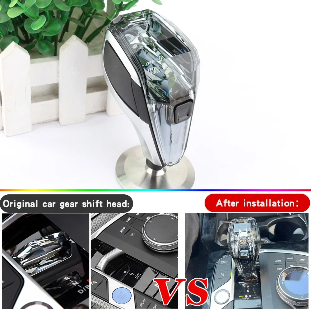 Crystal 4-Piece Set Gear Shift Knob for BMW 2 Series F44 3 Series G20 X5 G05 X6 G06 X7 G07 i3/ix3/i7 G01G08 G21 G28 Car Chassis