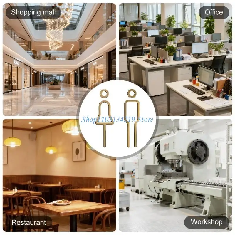 

N5KC Классический черный золотой знак для унитаза Легко устанавливается Дизайн Коррозионностойкие декоры для ванны