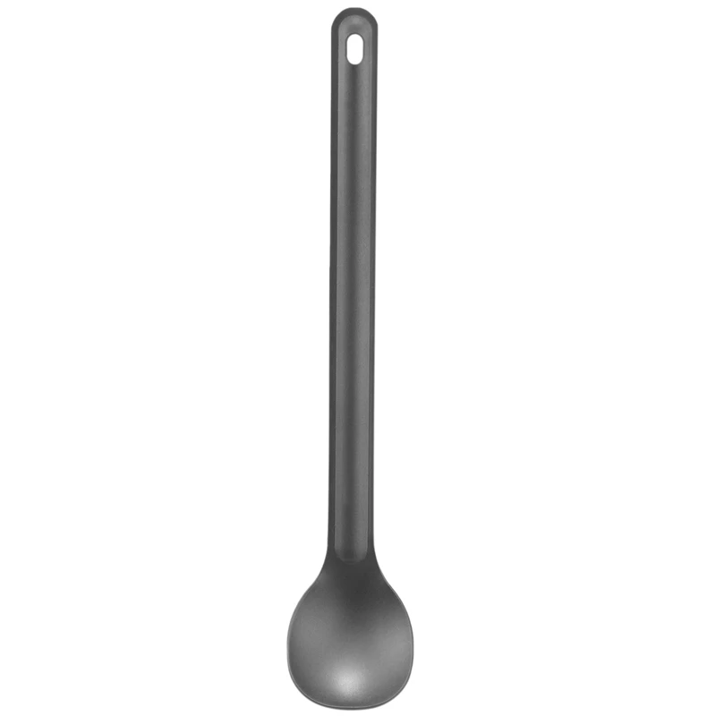 1Pcs Titanium Spoon 21.5Cm X 3.9Cm Camping Spoon Outdoor Tableware Long-Handled Titanium Spoon