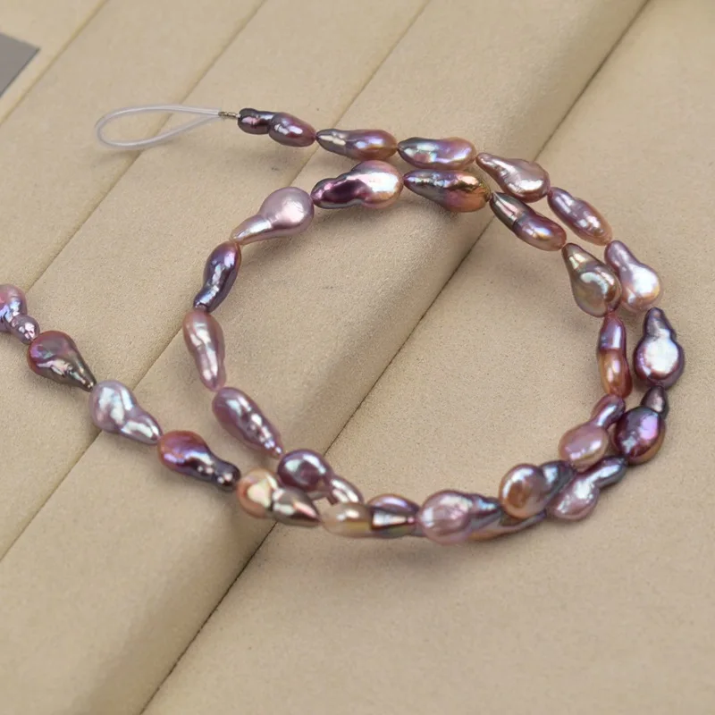 1 string Purple Baroque Pearls 8-12mm 39cm Freshwater Pearls Loose Beads for Making DIY Jewelry Necklace Bracelet Accessories