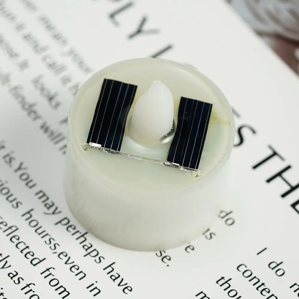 الشمسية شمعة الشاي مصباح دخان محاكاة LED الإلكترونية شمعة مصباح في الهواء الطلق عيد الميلاد هالوين الشاي الشمع