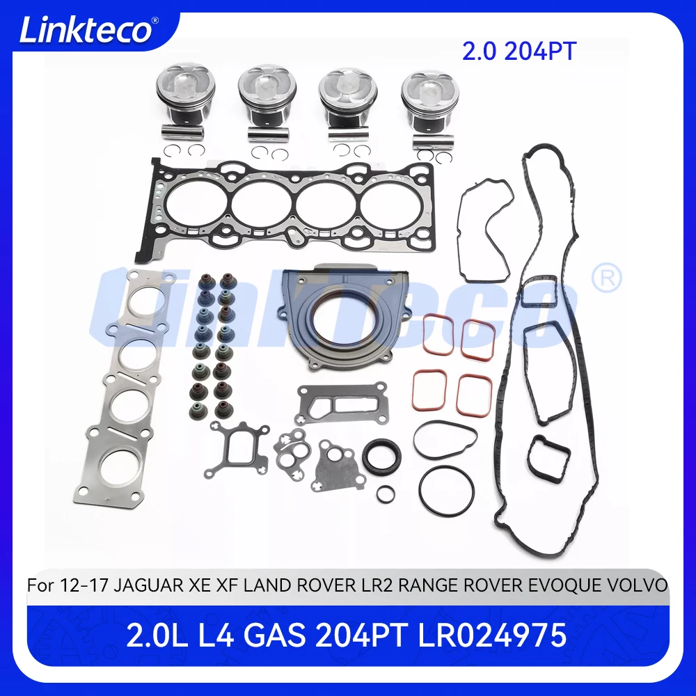 

Полный комплект прокладок головки поршневого кольца двигателя для 2,0 T L 204PT JAGUAR XE XF LAND ROVER LR2 RANGE ROVER EVOQUE VOLVO 2.0L LR024975