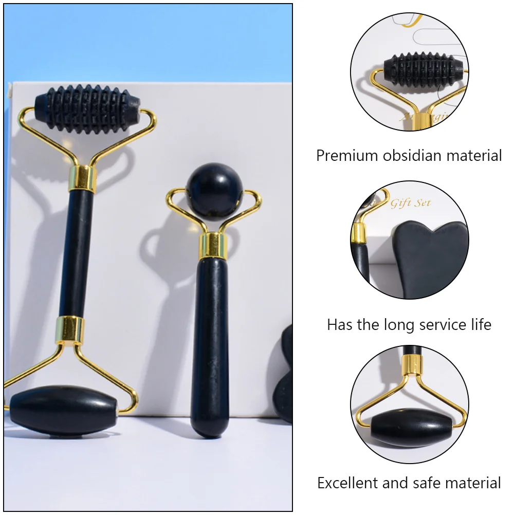 2 قطعة مدلك الوجه المحمولة حجر السج لمسة مريحة لصالونات التجميل استخدام مدلك الوجه أدوات تدليك الوجه