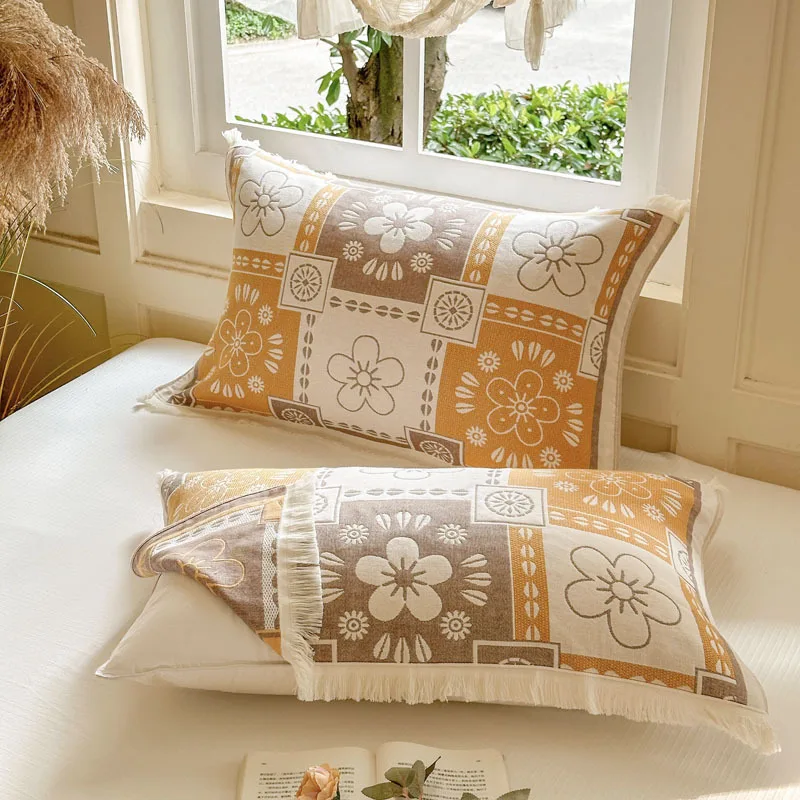 

Long Staple Cotton Pillow Cover Luxury Throw Pillowcase for Bed Sofa Home Decor Pillows Body Pillow Cover Dakimakura Style