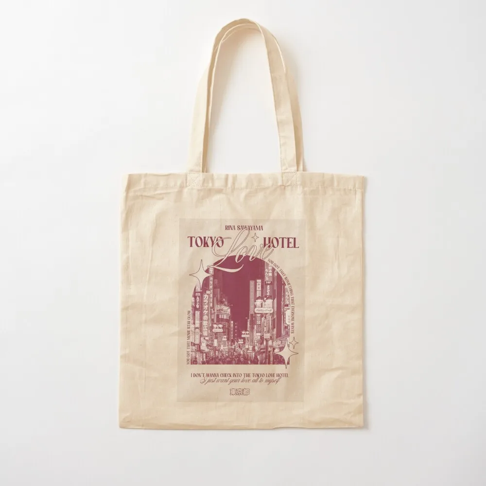 

Tokyo Love Hotel Rina Sawayama Design Tote Bag Portable shopping bag tote bag men's