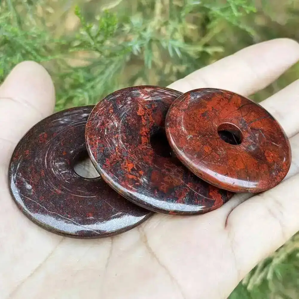 الطبيعية جاسبر دونت خواتم حجر الخرز ل عقد دي اي واي سوار قلادة صنع المجوهرات الخرز 1 قطعة 30 مللي متر 40 مللي متر 50 مللي متر