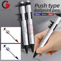 0-100MM Calipers Vernier Caliper Woodworking Ballpoint Pen Silver Vernier Caliper Multifunction Creative School Gifts Marker Pen