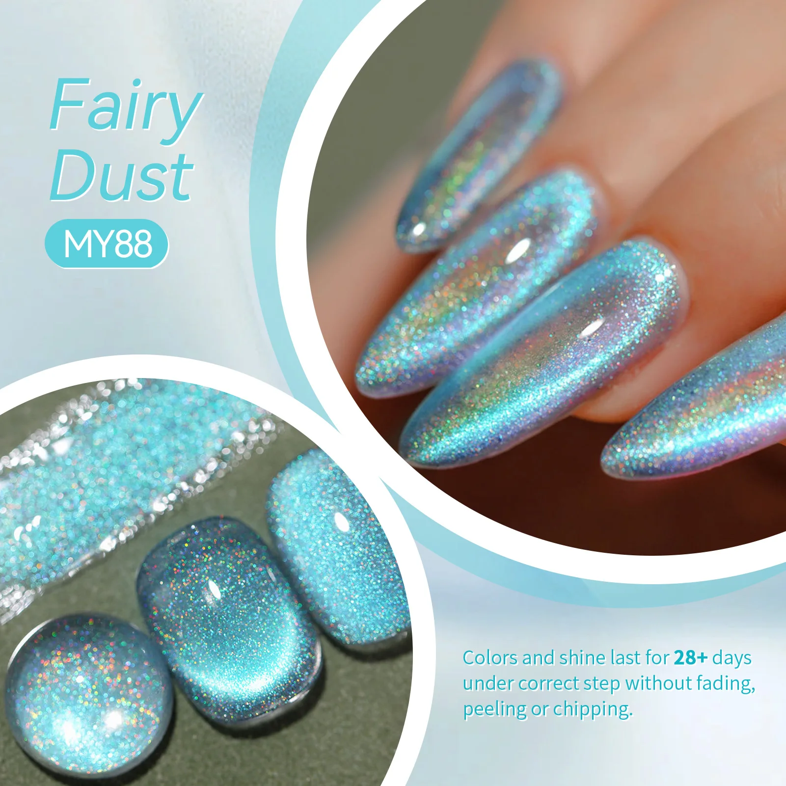 ولد جميلة 10 مللي الجليد الأزرق الأحمر قوس قزح بريق القط المغناطيسي هلام طلاء الأظافر تألق الترا تألق مبهرج شبه دائم الأشعة فوق البنفسجية ورنيس