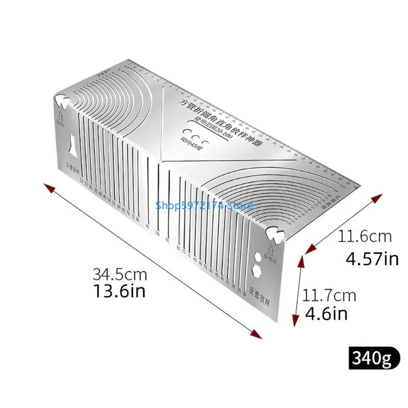 

Y3NB Angles & Marking Tool for Construction Stainless Scriber Marking Ruler