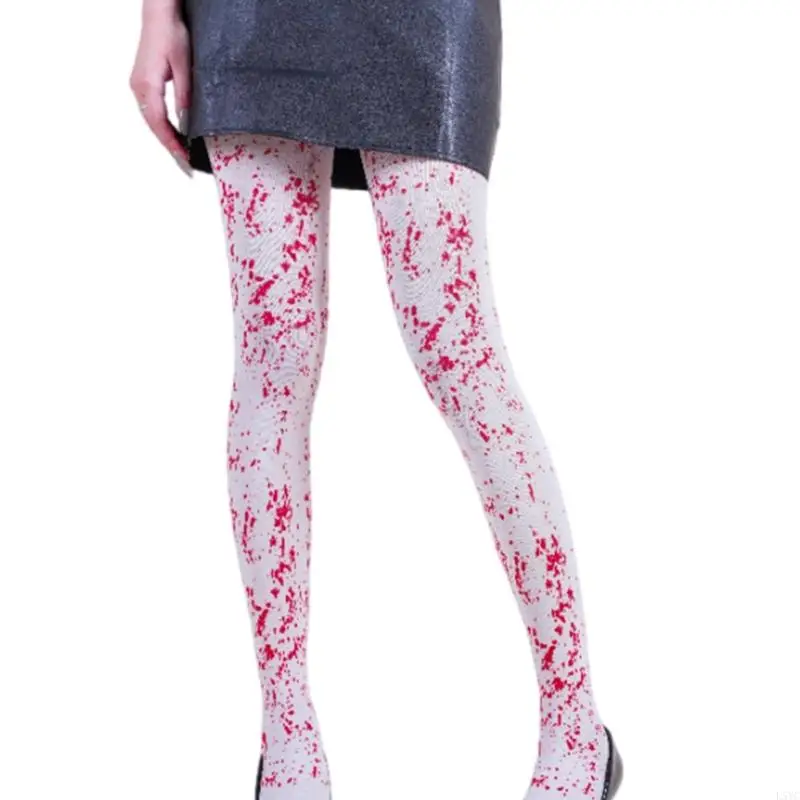 

L5YC Soft Halloween Tights For Women Stylish Print Elastic Waist Pantyhose Party Outfit Daily Fashion Accessory