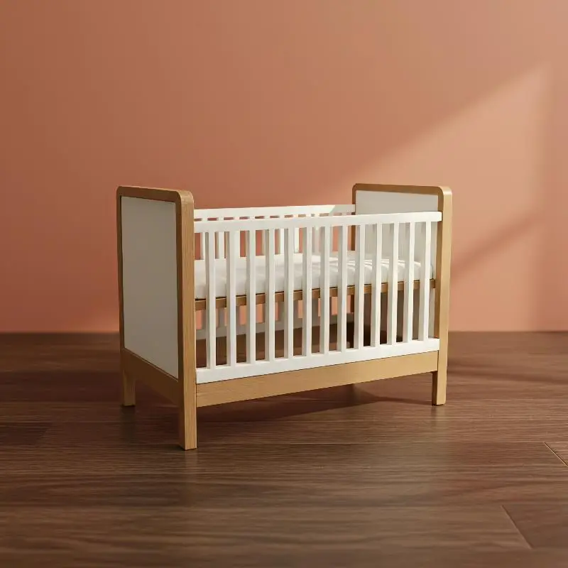 1Pcs Dolls Home Direct Drinking Cup Decor Accessory Dollhouse Miniature Plastic Baby Bed Model Nursery Simulation Crib