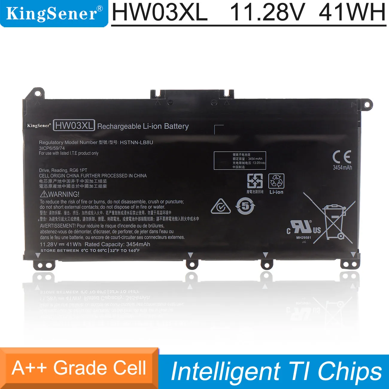 

KingSener HW03XL Battery For HP Pavilion 15-EG 15-EH Series 15-EG0XXX 15-EH0XXX 15-eg1025cl HSTNN-LB8U L97300-005 HSTNN-IB90