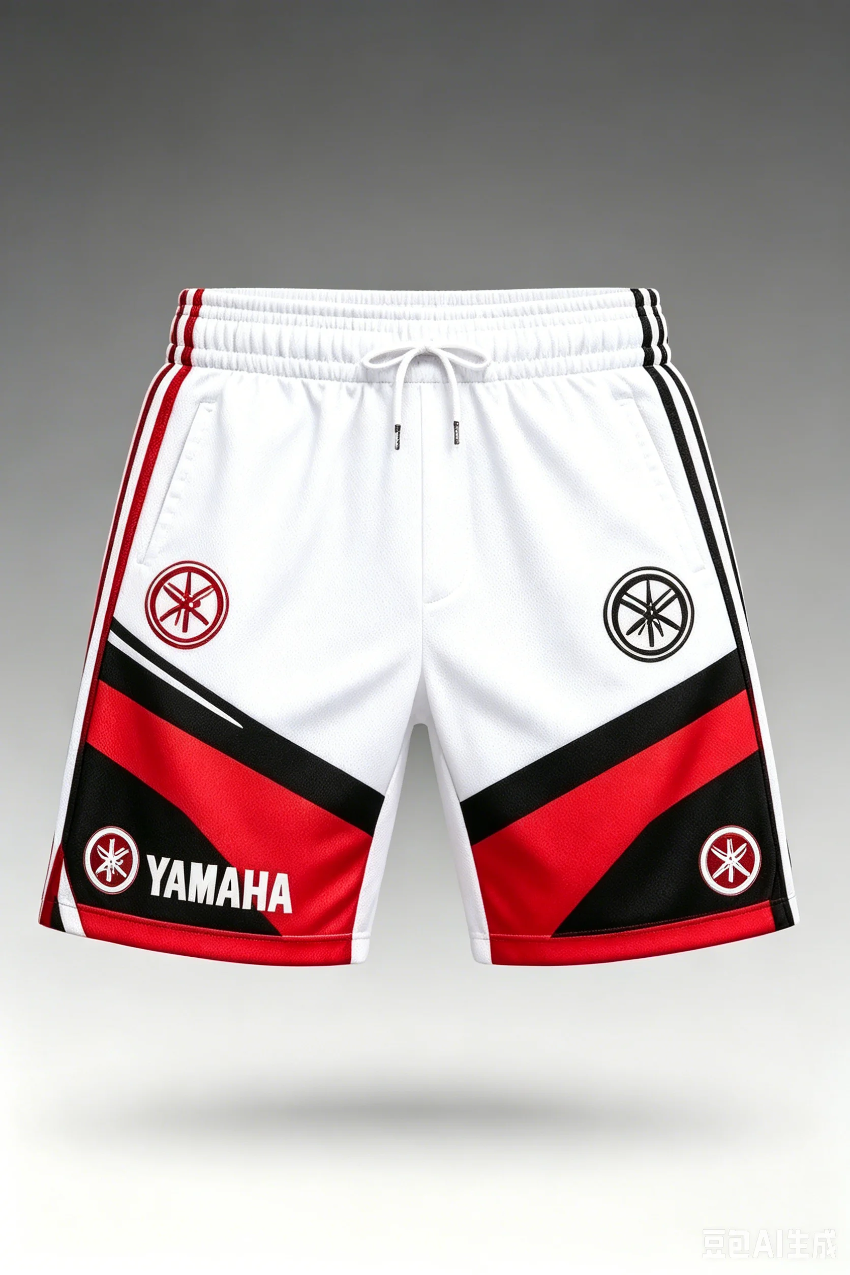 Summer Hot Selling New Yamaha Fashion Loose Speed Drying White Shorts for Men and Women Personalized Motorcycle Riding Shorts