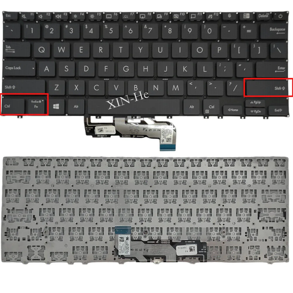 

US Laptop Keyboard for Asus ExpertBook B9 B9450 B9450FA US layout Non-Backlit