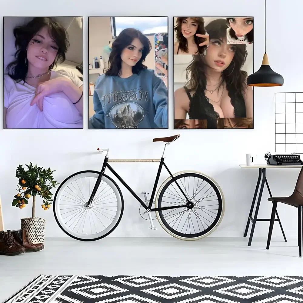 Content Creator Social Hannahowo Poster Modern Living Room Artwork & Beautiful Home Decor Style