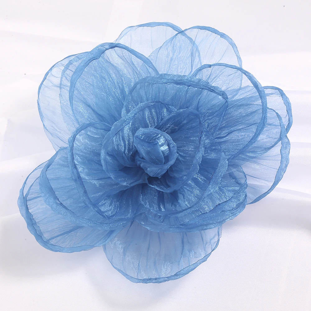 

20cm Fairy Style Oversized Flower Fabric Flower for Women's Jewelry Gift Accessories Pin Dress Corsage
