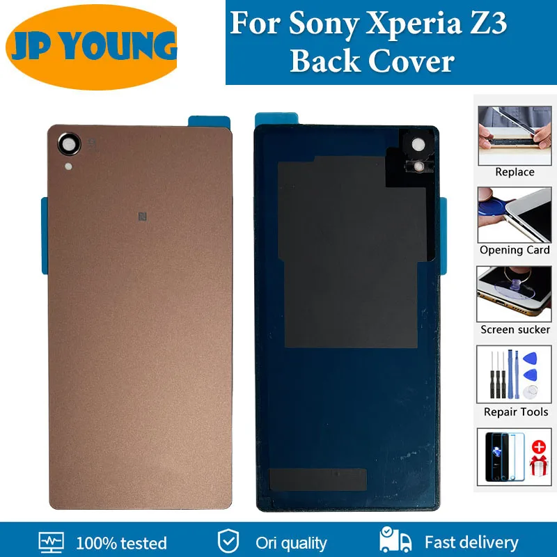 Capa de bateria de qualidade aaa + para sony xperia z3 capa traseira d6603 d6653 d6616 d6643 SO-01G sol26 d6646 porta traseira repalce