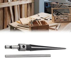 3-13mm/5-16mm Bridge Pin Hole Hand Held Reamer T Handle Tapered 6 Fluted Chamf Reaming Woodworker Cutting Tool Core Drill Bit