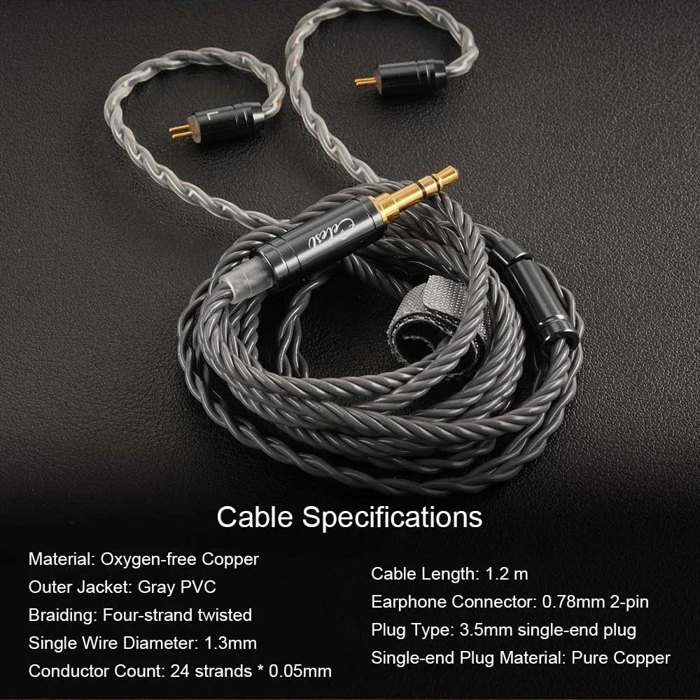 Kinera Celest Wyvern Preto 10mm LCP Driver Dinâmico Fone de Ouvido In-Ear com Plugue de 0,78mm Cabo Destacável Com Fio Fones de Ouvido de Música HiFi