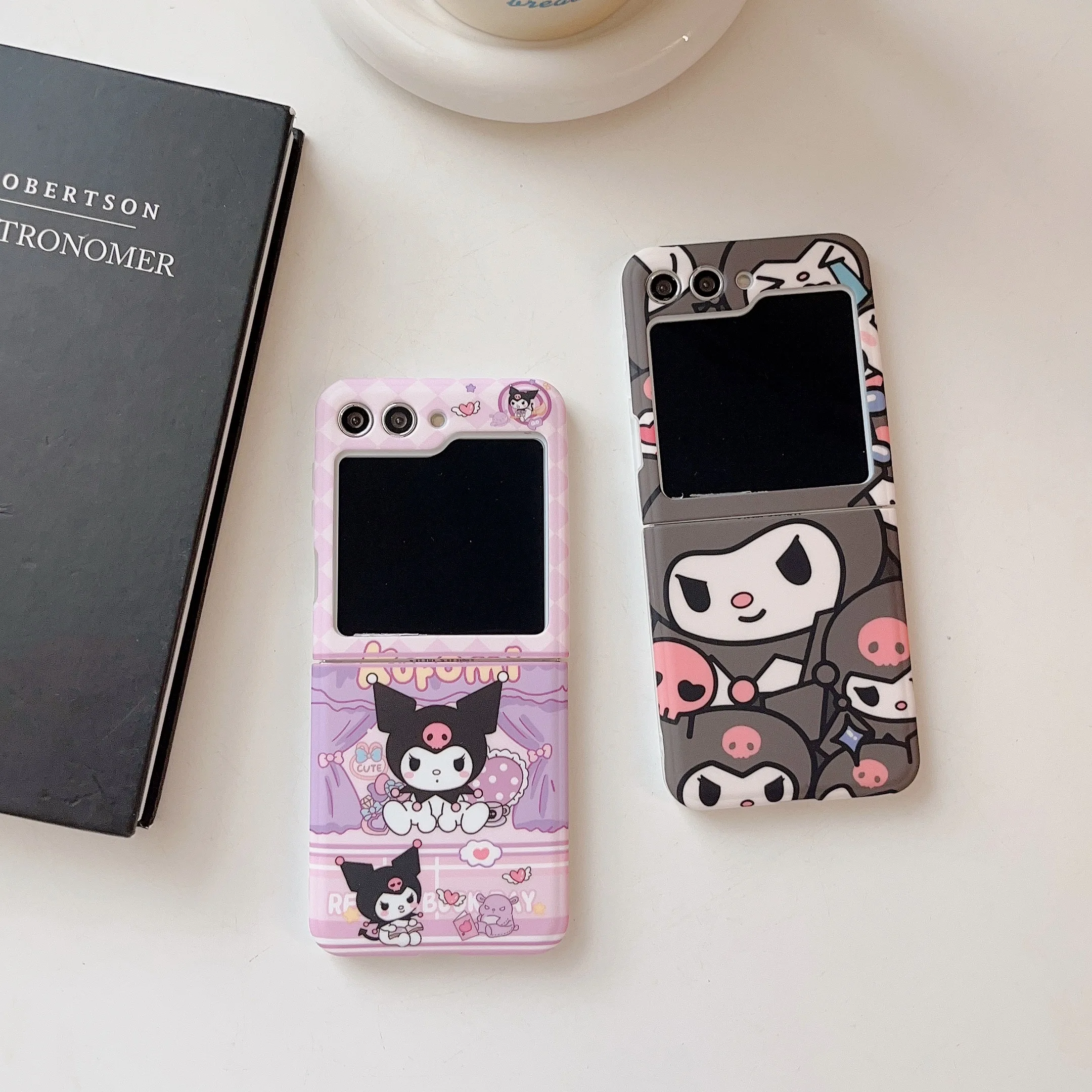 Sanrio Pochacco phone Case Kuromi Samsung Galaxy For Z Flip 3 4,Z Flip 5,Cute Hard Anti-drop Back Cover Funda Z Flip 6 Cartoon