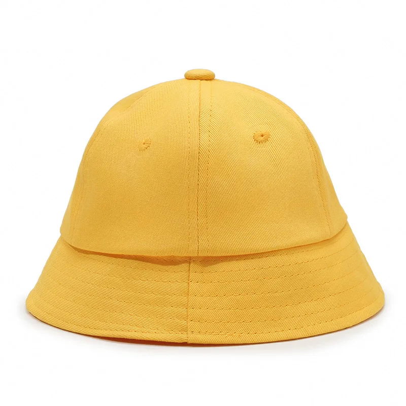 Kindergarten Children\'s Hat Cotton Bean Sprouts Fisherman\'s Hat Sun Block Sun Hat Primary School Children\'s Small Yellow Hat