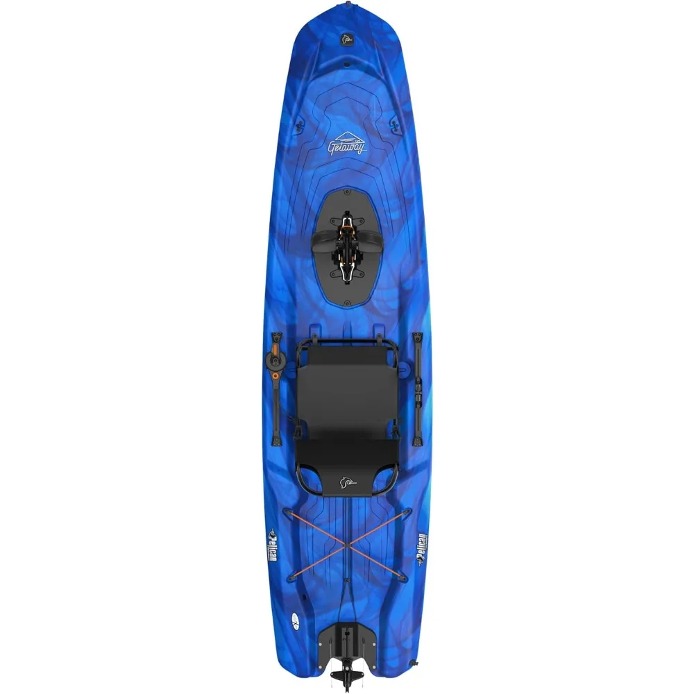 ational Kayak- Sit-on-Top - Lightweight and Stable one Person Kayak Vapor Deep Blue-White- 11 ft