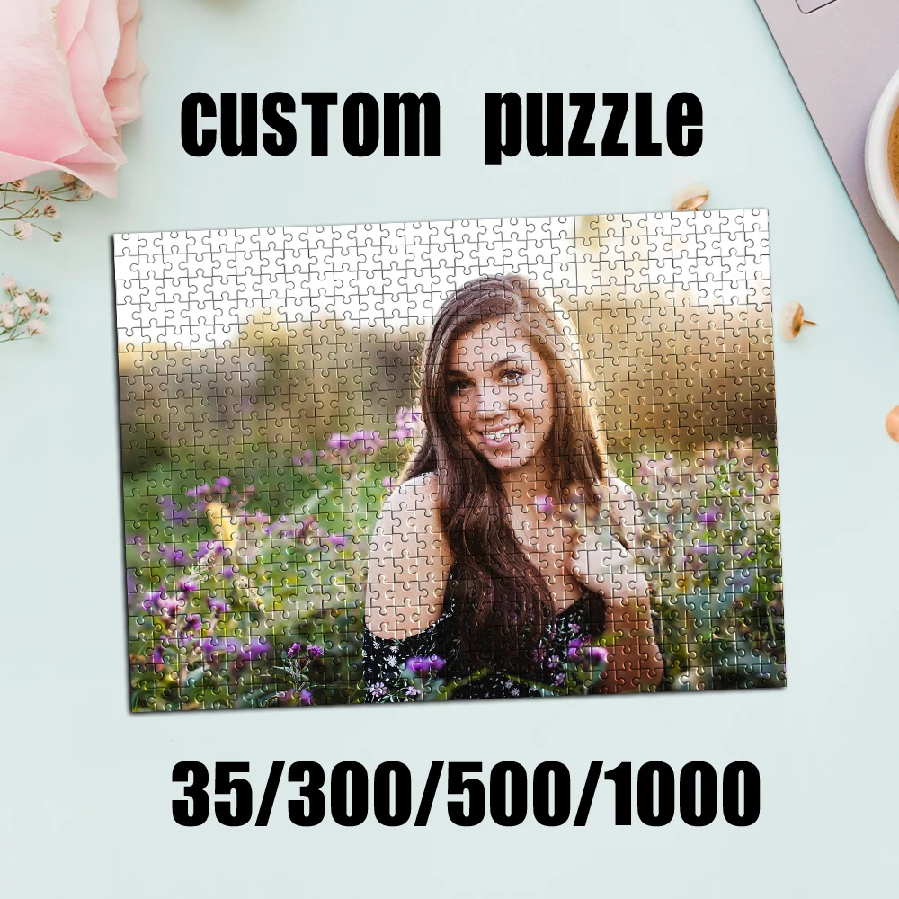 

35/300/500/1000pcs Personalized Custom Photo Puzzle Portrait Customize Diy Toy for Kids Anniversary Festival Best Gift