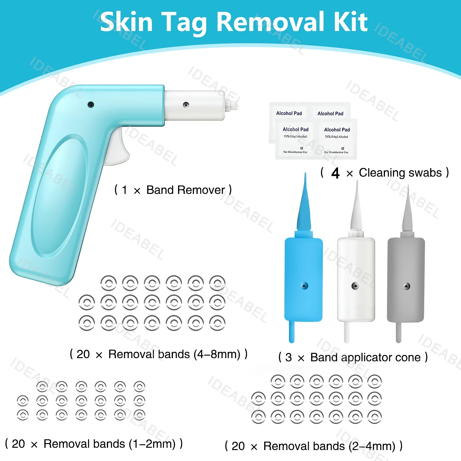 3-in-1 Auto Skin Tag Removal Kit Pijnloos Mol Wrattenverwijderaar Apparatuur Micro Skin Tag Treatment Tool Gemakkelijk schoon te maken Huidverzorgingstool