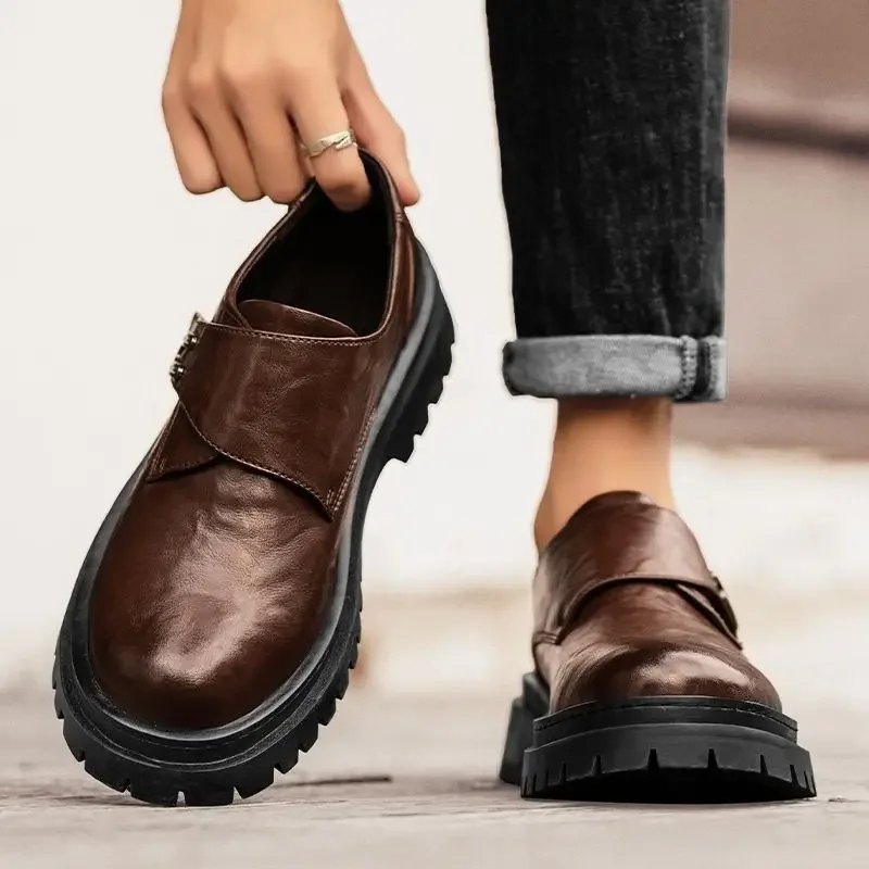 

Весенне-осенняя дышащая обувь с низким берцем для мужчин, деловая цена в стиле 2025 года, элегантные и классические трендовые повседневные модельные туфли для мужчин