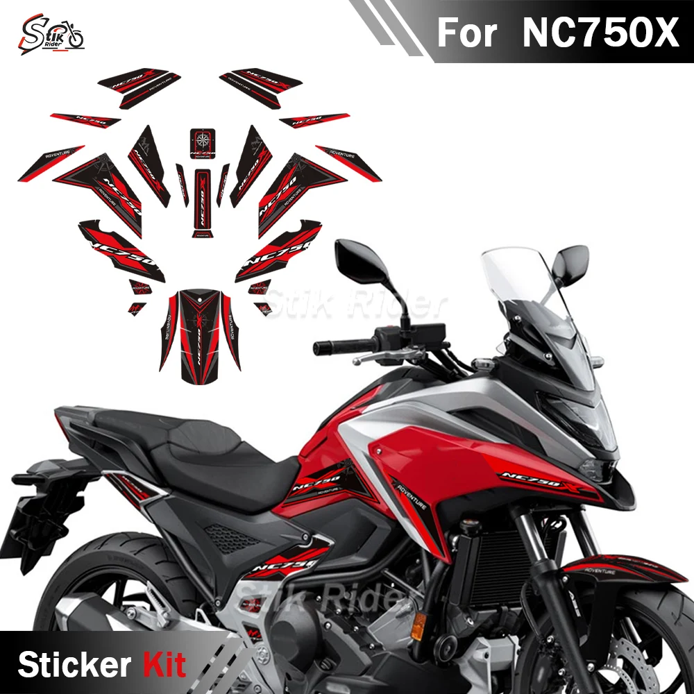 

For Honda NC750X NC 750 X 2021-2022 Motorcycle Tank Pads, Knee Windscreen Fairing Protection Stickers Decals Kit