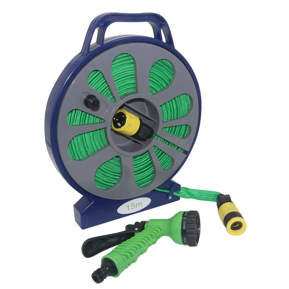 

Бытовой водяной пистолет высокого давления для автомойки, водяная труба для грузовика, поворотная водяная труба 15 м, ПВХ садовая водопроводная труба, садовый набор инструментов