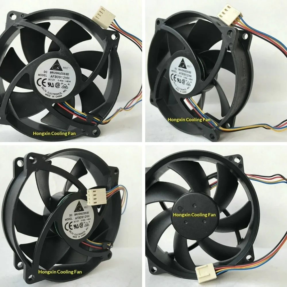 

For Delta AFB0912VH 9225 12V 0.60A 4-wire PWM CPU cooling fan