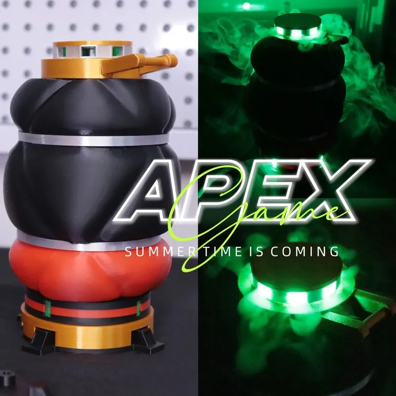 Humidificador con Diseño de Lata de Veneno Impreso en 3D de Apex Legends, Réplica Decorativa para Escritorio, Hogar, Regalo Creativo para Novio, Artículo Coleccionable para Gamers