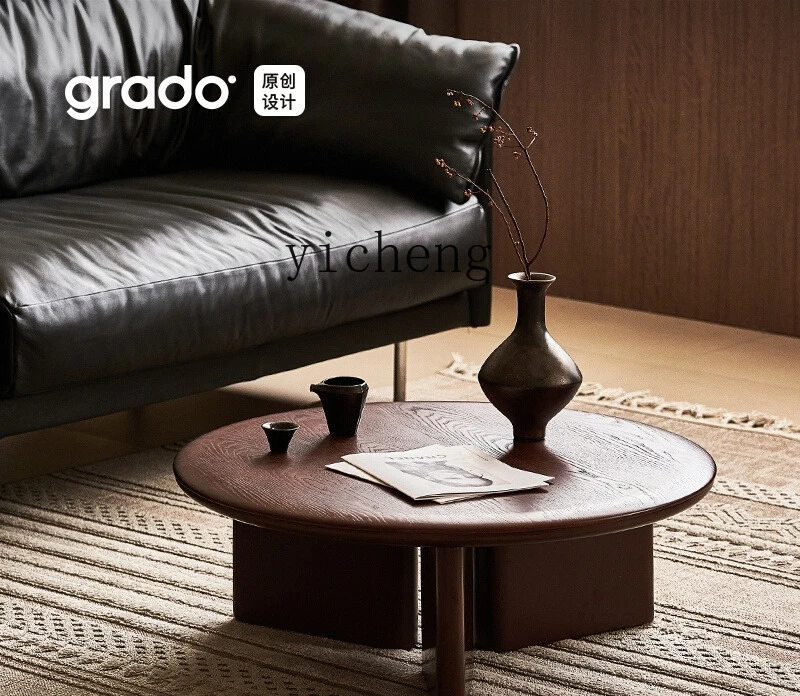 

ZYA Causeway Yaki Coffee Table Practical Living Room Simple Household Solid Wood Small Table Sofa Small Coffee Table