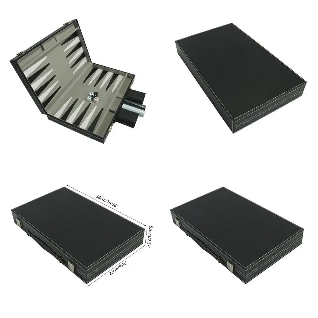 

31BE Набор настольных игр с кожаными нардами. Набор нард для 2 игроков, простой в использовании.