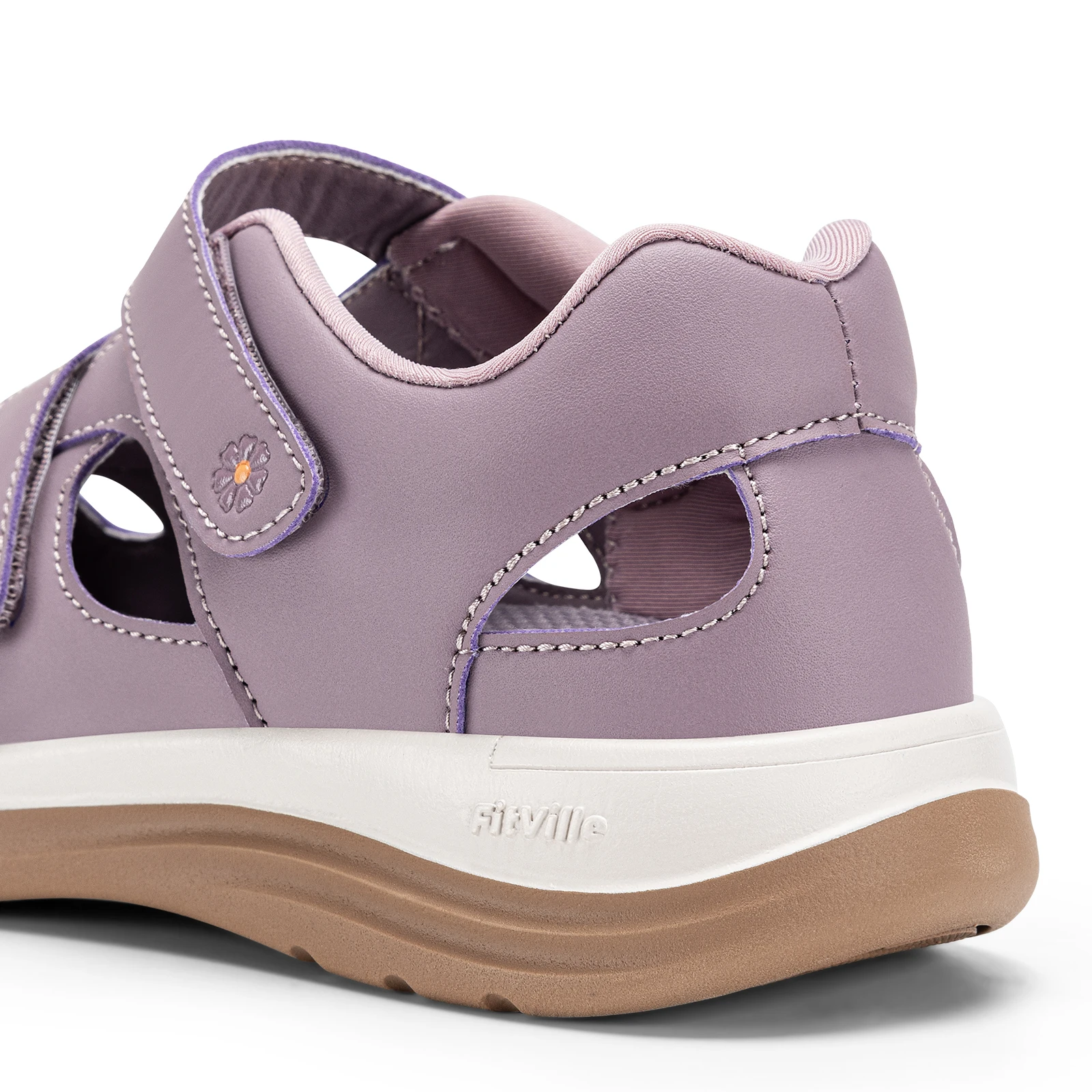 FitVille Damen Sommer-Sandalen, breite Strand-Sandalen, bequeme Diabetiker-Schuhe für Damen, Fußstütze, Slipper für geschwollene Füße – Detail 13