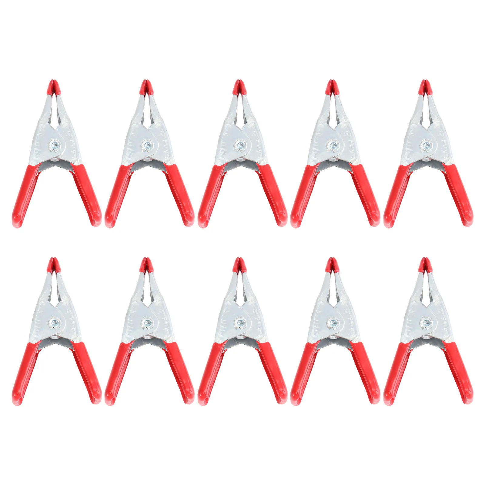 10Pcs Heavy Duty Carbon Steel Spring Tent Clamps with Rubber Coated Grip for Tarp Shelter Canopy Grill Cover Plant Protection