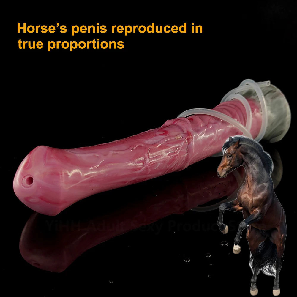 FAAK horse dildo Long anal plug Realistic Ejaculation Squirting Dildo With Suction Cup Animal Penis Silicone Sexy Toys For Women