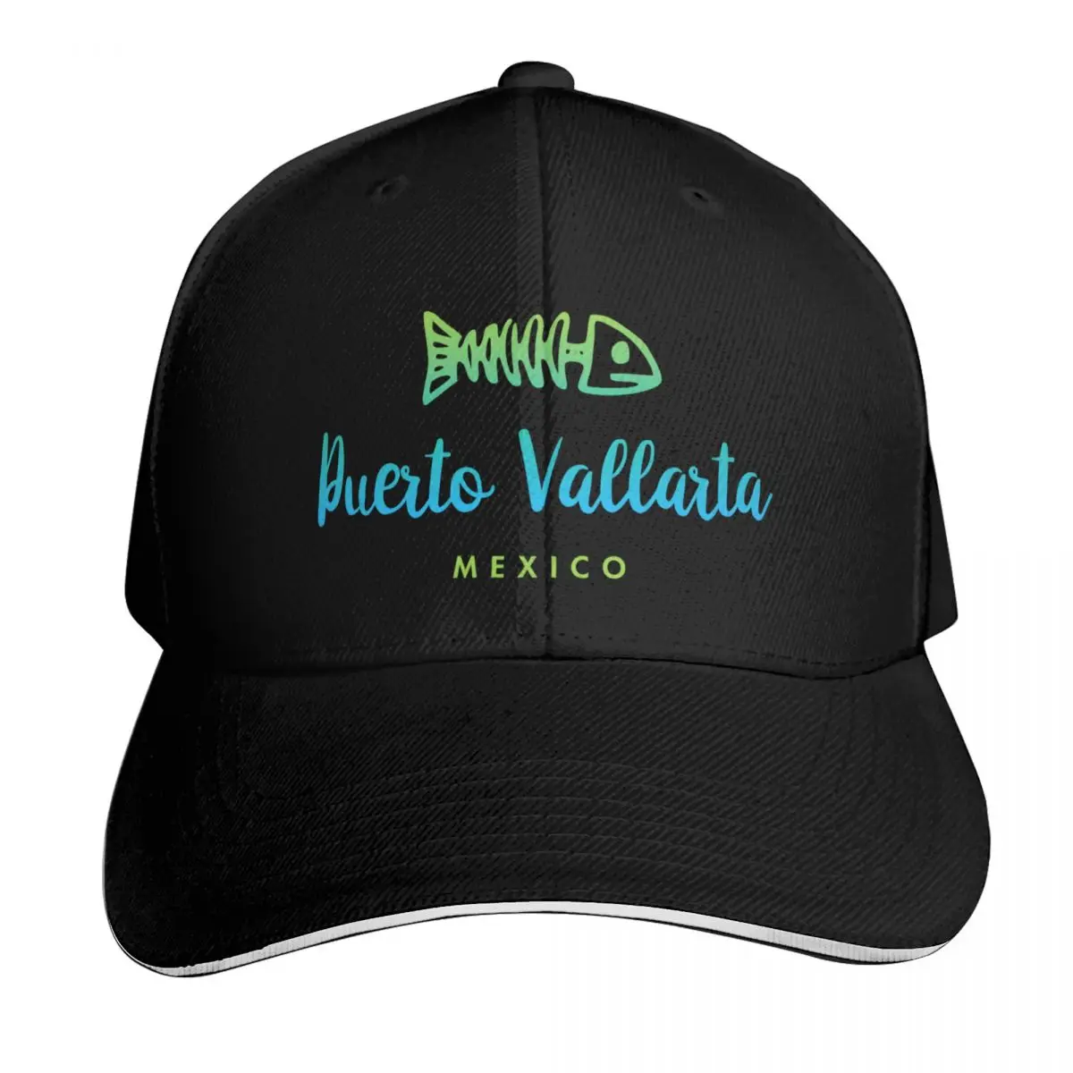 Puerto Vallarta Mexico Baseball Cap Six Panel Structured Crown Sun Protection UPF 50+ Breathable Mesh Back