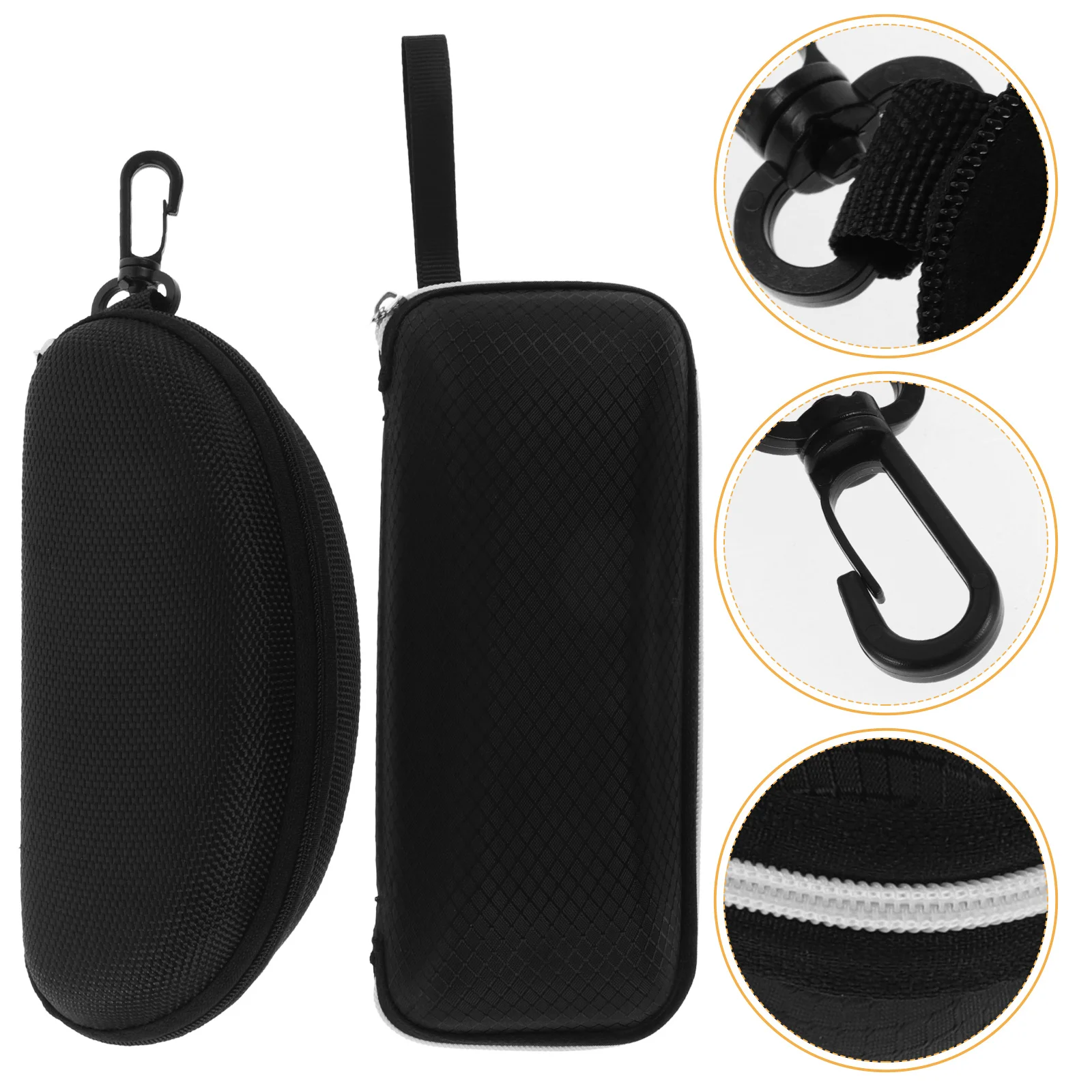 

2Pcs Sunglasses Case Hard Shell Portable Travel Eyeglass Storage Box Protective Glasses Holder Compact Organizer for Safety