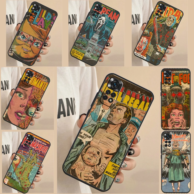 Horror Movie  Poster Case For Xiaomi Redmi Note 12 Pro 11 Pro 8 9 10 Pro Note 12S 10S 11S 10A 9C 10C 12C Cover