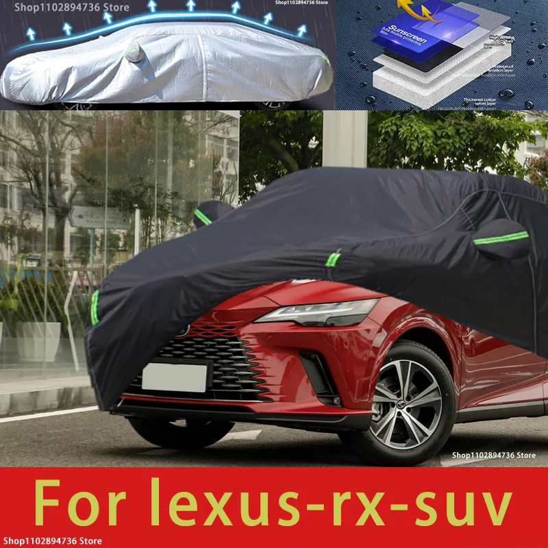 

For Lexus RZ fit Outdoor Protection Full Car Covers Snow Cover Sunshade Waterproof Dustproof Exterior black car cover